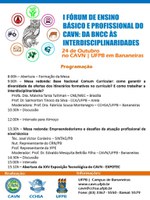 O Fórum de Ensino Básico e Profissional acontecerá no dia 24 de outubro.