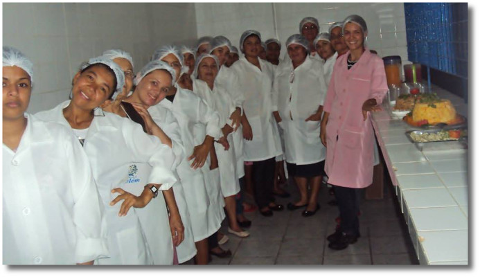 Foto da turma de agente de alimentação escolar