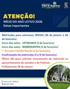 Volta às aulas do Nosso Colégio! Bem-vindos(as)!