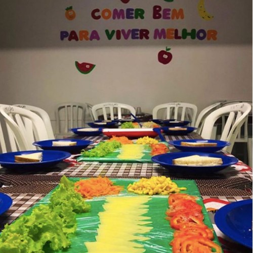 Mesa do Projeto Nutrindo com Alegria(1)_Imagem disponvel no Instagram do projeto Mesa do Projeto Nutrindo com Alegria(1)_Imagem disponvel no Instagram do projeto