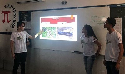 Realização de Intervenção na escola cidadã integral Luiz Gonzaga Burity, no município de Rio Tinto_Imagem cedida pela equipe Realização de Intervenção na escola cidadã integral Luiz Gonzaga Burity, no município de Rio Tinto_Imagem cedida pela equipe