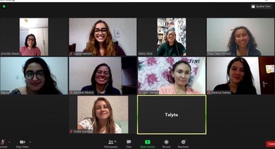 Reunião do projeto Donas do Bolso_Imagem: Captura de tela cedida pela equipe Reunião do projeto Donas do Bolso_Imagem: Captura de tela cedida pela equipe